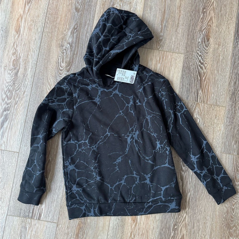 Black and Gray Marble Hoodie